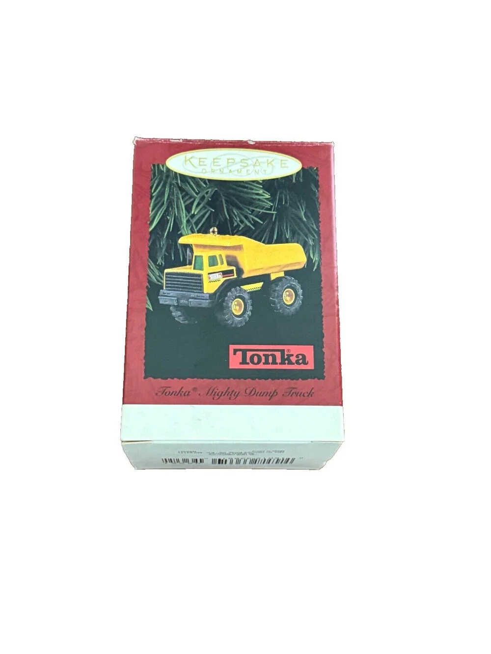 Tonka Keepsake Ornament Mighty Dump Truck Yellow Metal QX5362 Christmas